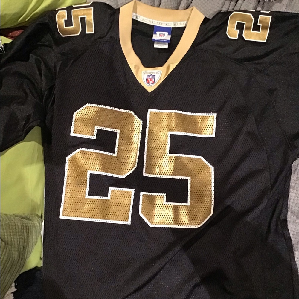 JERSEY NEW ORLEANS REGGIE BUSH #25, REEBOK MADE